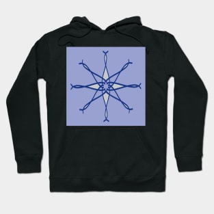 Compass rose - Purple Blue Hoodie